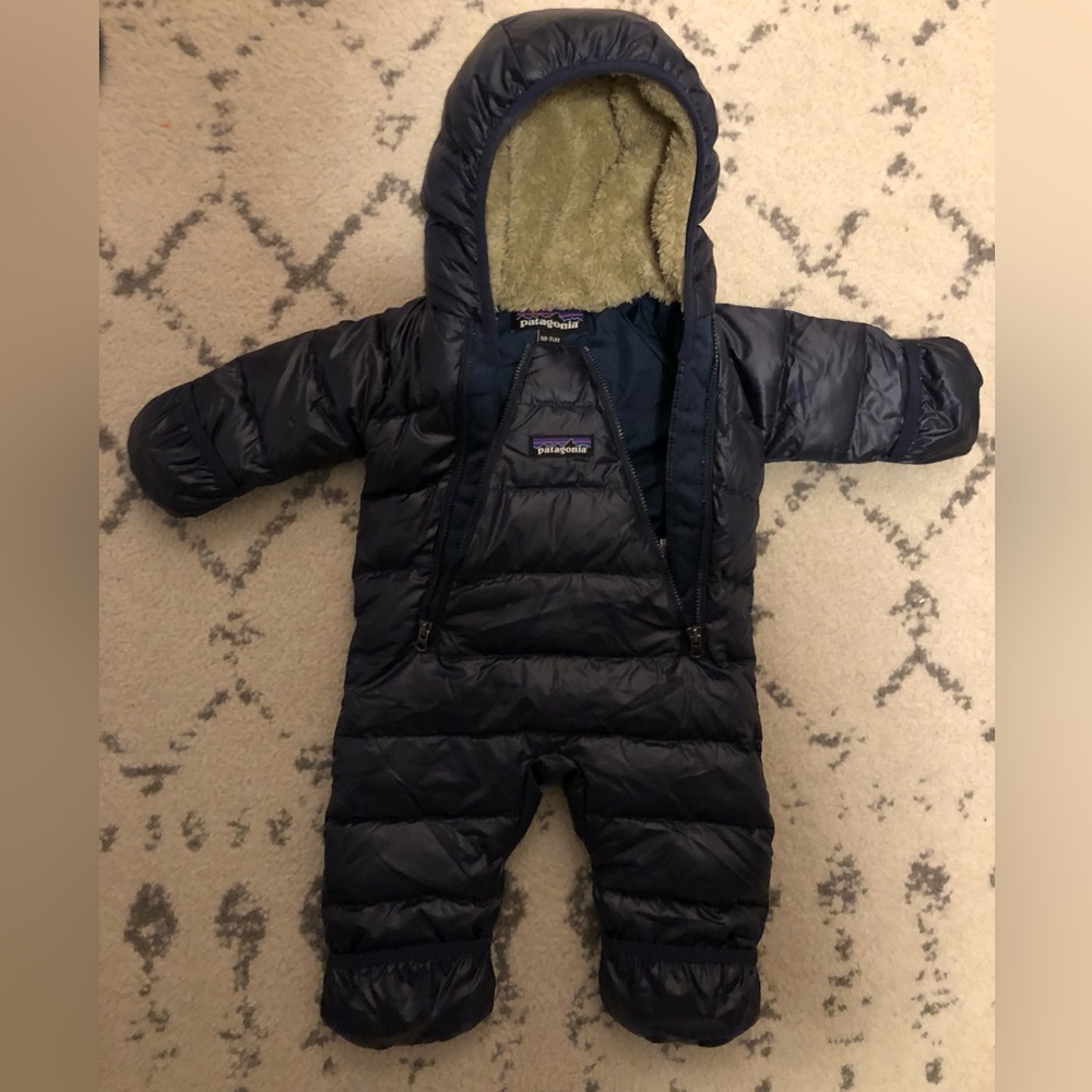Patagonia Hi-Loft Down Sweater Newborn Snow Suit or Bunting bag